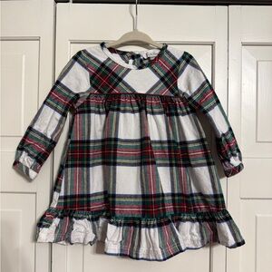 Ruffle Butts Plaid Long Sleeve Dress 18-24m